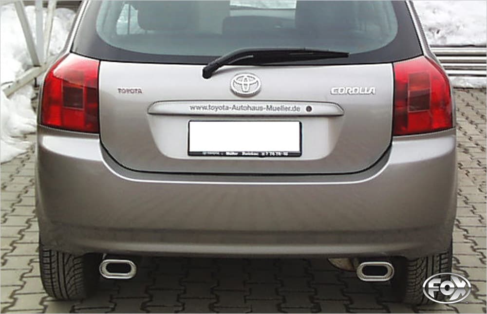TOYOTA COROLLA TS E12 - FOX DUPLEX SPORTAUSPUFF – Bild 2