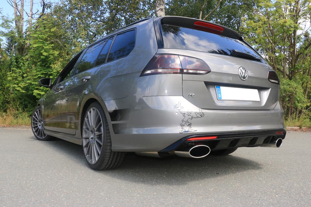VW GOLF 7 R VARIANT - FOX DUPLEX SPORTAUSPUFF ANLAGE AB KAT