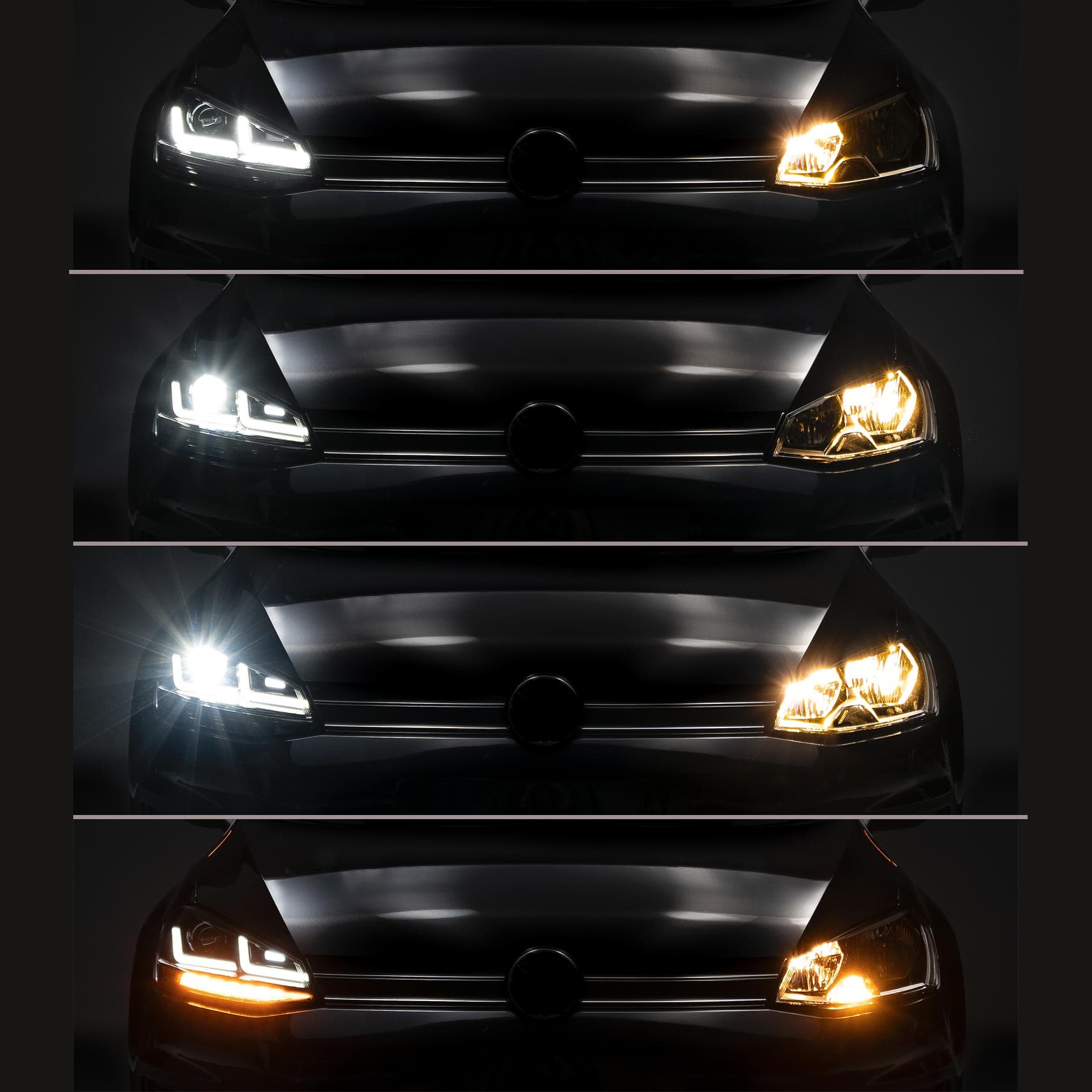 VW GOLF 7 - FULL LED TAGFAHRLICHT SCHEINWERFER (DYNAMIC) – Bild 4