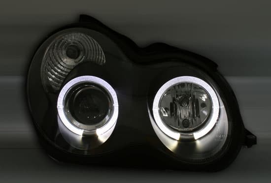 MERCEDES C-KLASSE - SCHEINWERFER ANGEL EYES – Bild 3
