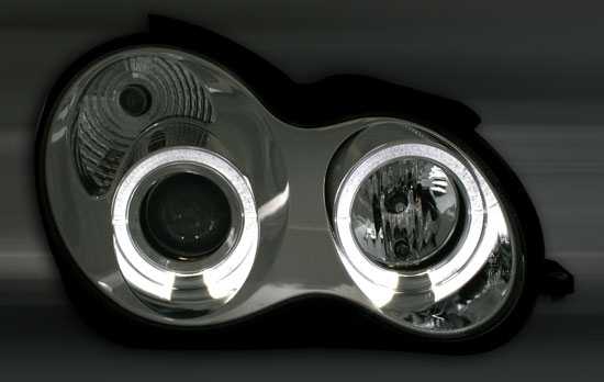 MERCEDES C-KLASSE - SCHEINWERFER ANGEL EYES – Bild 3