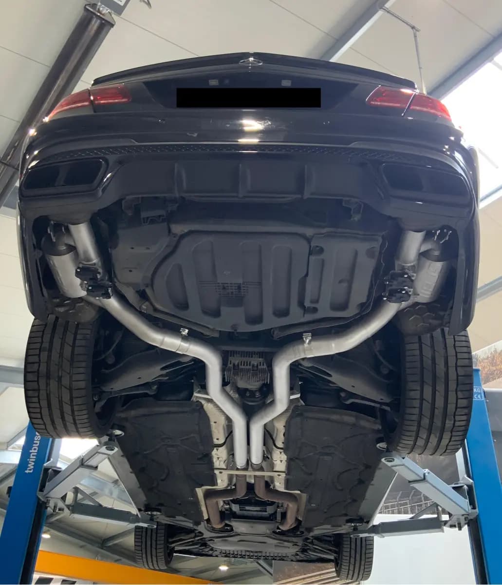 MERCEDES E-KLASSE E63 AMG S - GRAIL DUPLEX SPORTAUSPUFF ANLAGE
