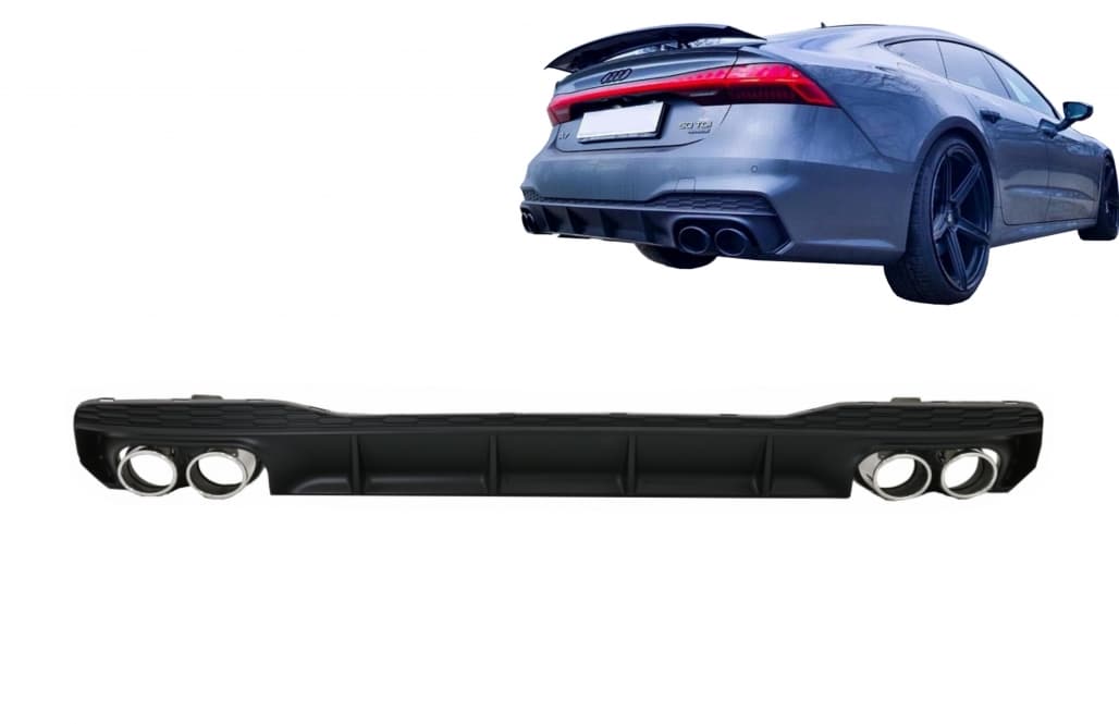 AUDI A7 S-LINE - HECK DIFFUSOR S7 OPTIK