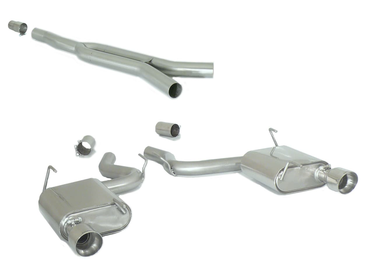 FORD MUSTANG 2.3 Ecoboost - RAGAZZON DUPLEX SPORTAUSPUFFANLAGE AB KATALYSATOR Ø 70MM – Ragazzon