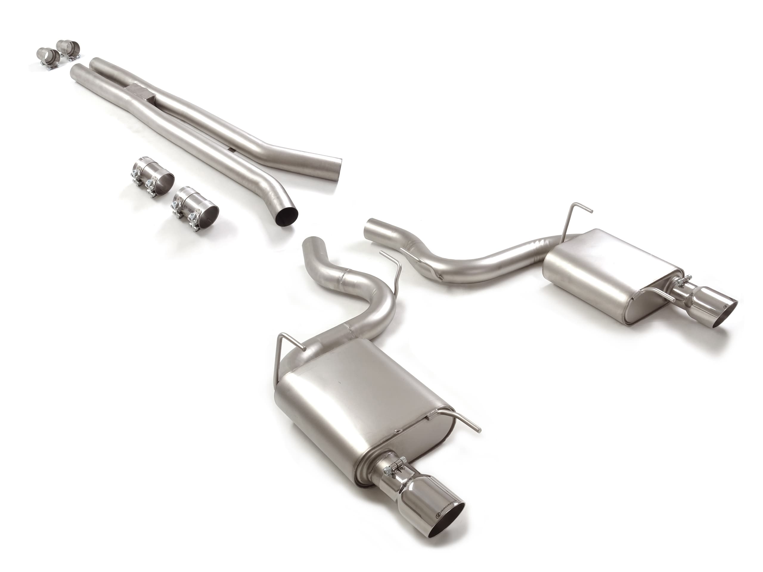 FORD MUSTANG 5.0 V8 GT - RAGAZZON DUPLEX SPORTAUSPUFFANLAGE AB KATALYSATOR Ø 76MM – Ragazzon