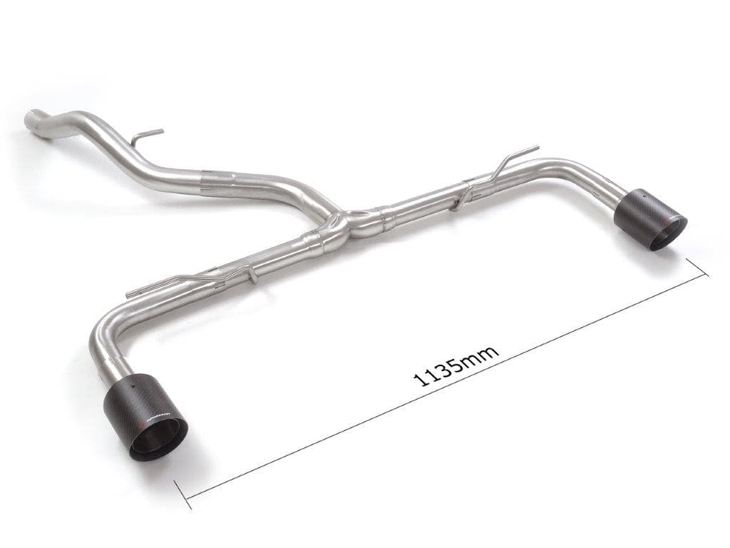 VW GOLF 8 - RAGAZZON DUPLEX ENDSCHALLDÄMPFER-ERSATZ-ROHR-SYSTEM Ø 60MM – Ragazzon