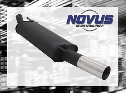 VW POLO - NOVUS SPORT AUSPUFF 1 x Ø 76MM RL – Novus