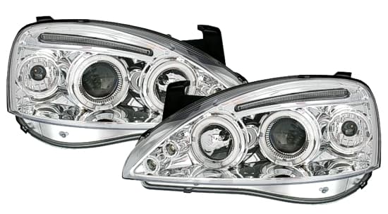 OPEL CORSA C - SCHEINWERFER ANGEL EYES