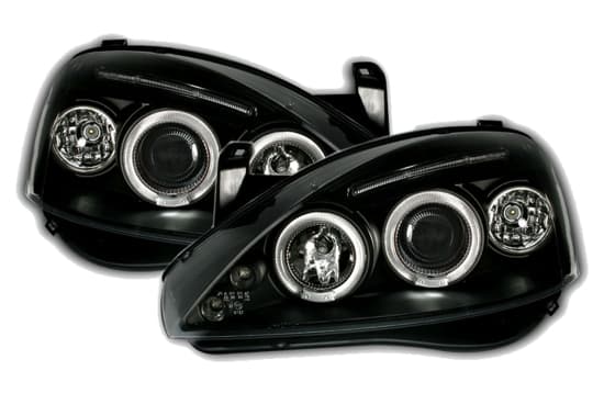 OPEL CORSA C - SCHEINWERFER ANGEL EYES