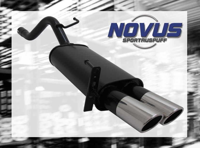 OPEL CORSA D - NOVUS SPORT AUSPUFF 2 x Ø 76MM SR – Novus
