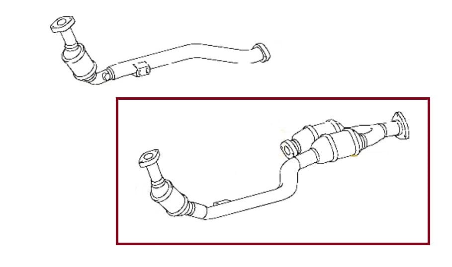 MERCEDES SLK - KATALYSATOR (LINKS)