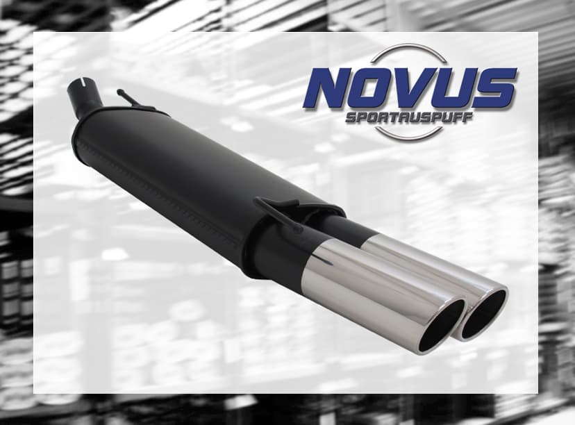 VW POLO - NOVUS SPORT AUSPUFF 2 x Ø 90MM SR – Novus