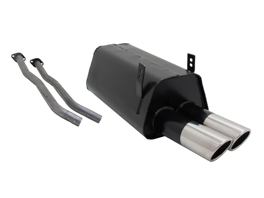 BMW E36 325i CABRIO - NOVUS SPORT AUSPUFF 2 x Ø 76MM SR – Novus