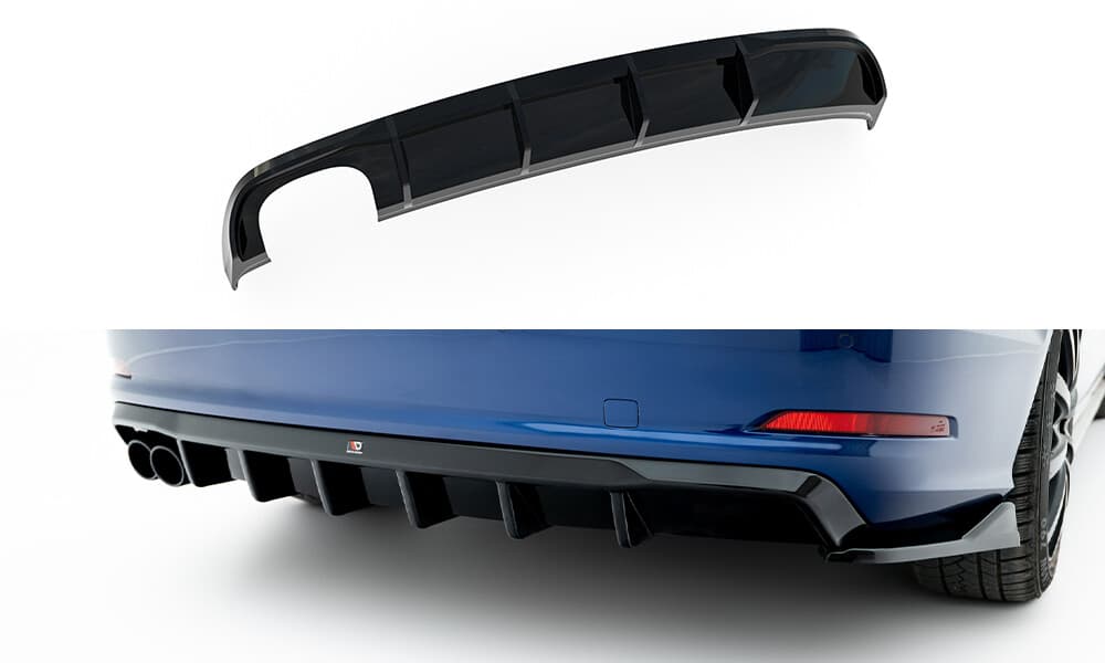 AUDI A3 - MAXTON DESIGN STREET+ HECK ANSATZ DIFFUSOR OO-- – Maxton Design