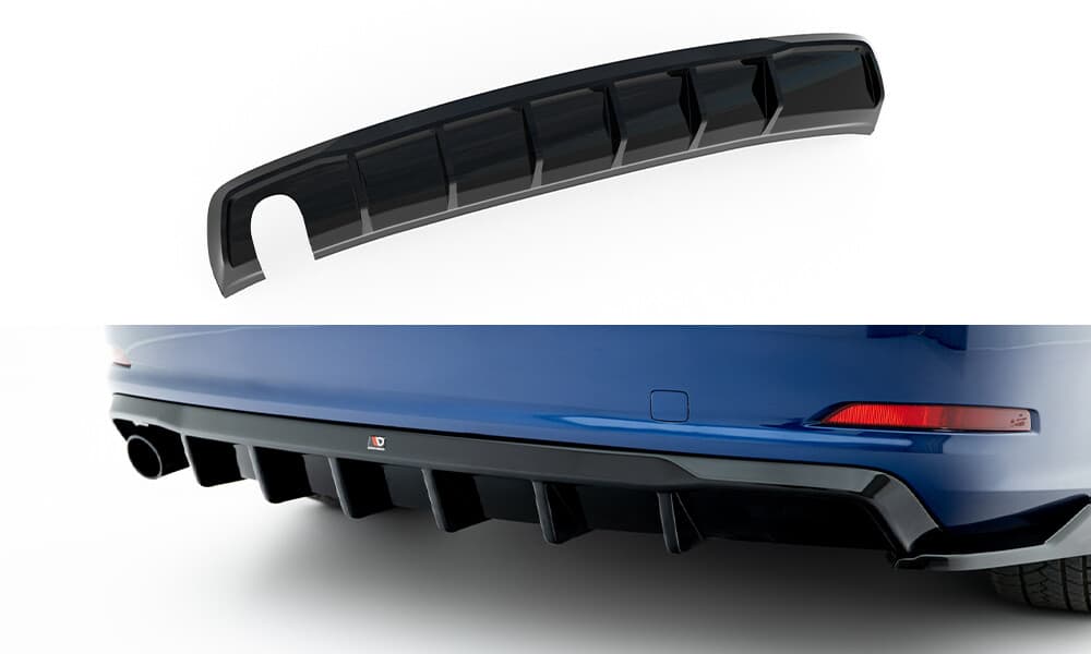 AUDI A3 - MAXTON DESIGN STREET+ HECK ANSATZ DIFFUSOR O-- – Maxton Design