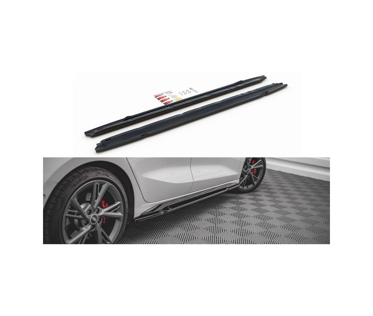 AUDI S3 SPORTBACK 2024+ - MAXTON DESIGN SEITENSCHWELLER ANSATZ CUP LEISTEN – Maxton Design