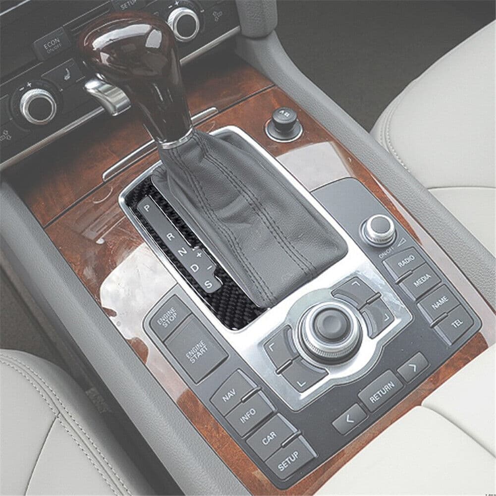 AUDI Q7 - ABDECKUNG COVER SCHALTKONSOLE SCHALTKNAUF CARBON