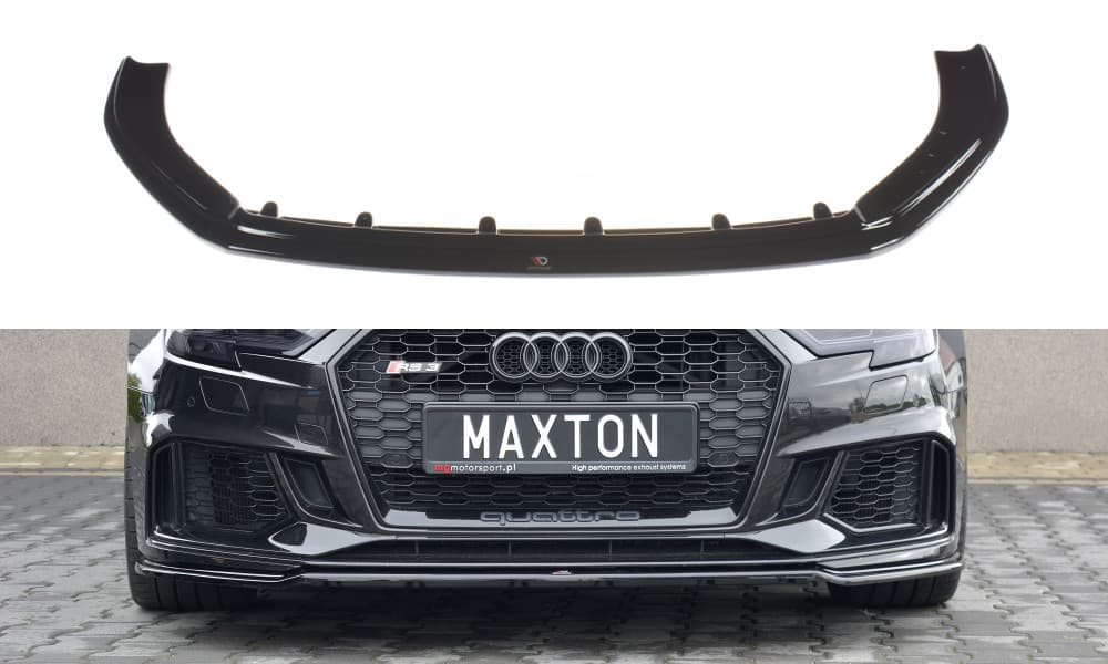 AUDI RS3 2017+ - MAXTON DESIGN FRONTSPOILER | FRONTLIPPE V.2 (DTC)
