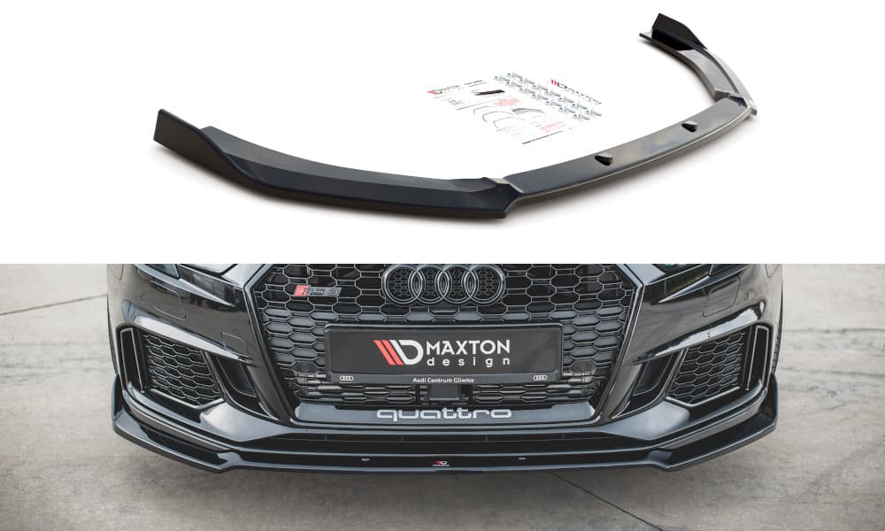 AUDI RS3 2017+ - MAXTON DESIGN FRONTSPOILER | FRONTLIPPE V.3 (DTC)