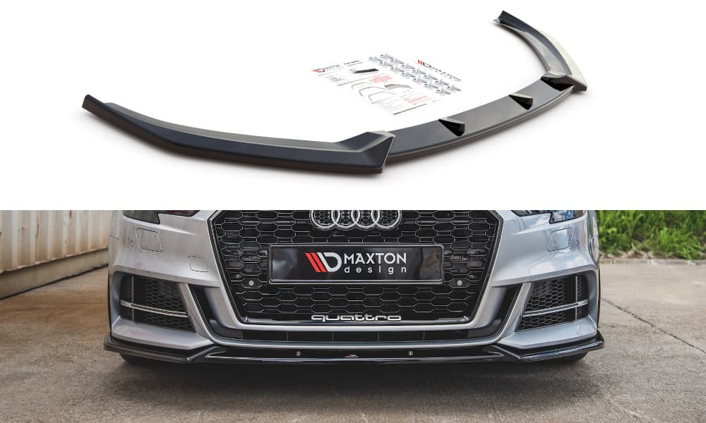 AUDI A3 FACELIFT - MAXTON DESIGN FRONTSPOILER FRONTLIPPE V.3 (DTC)