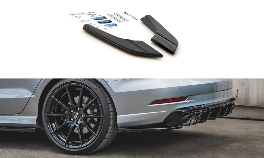 AUDI S3 FACELIFT - MAXTON DESIGN SIDE DIFFUSOR FLAPS HECKANSATZ