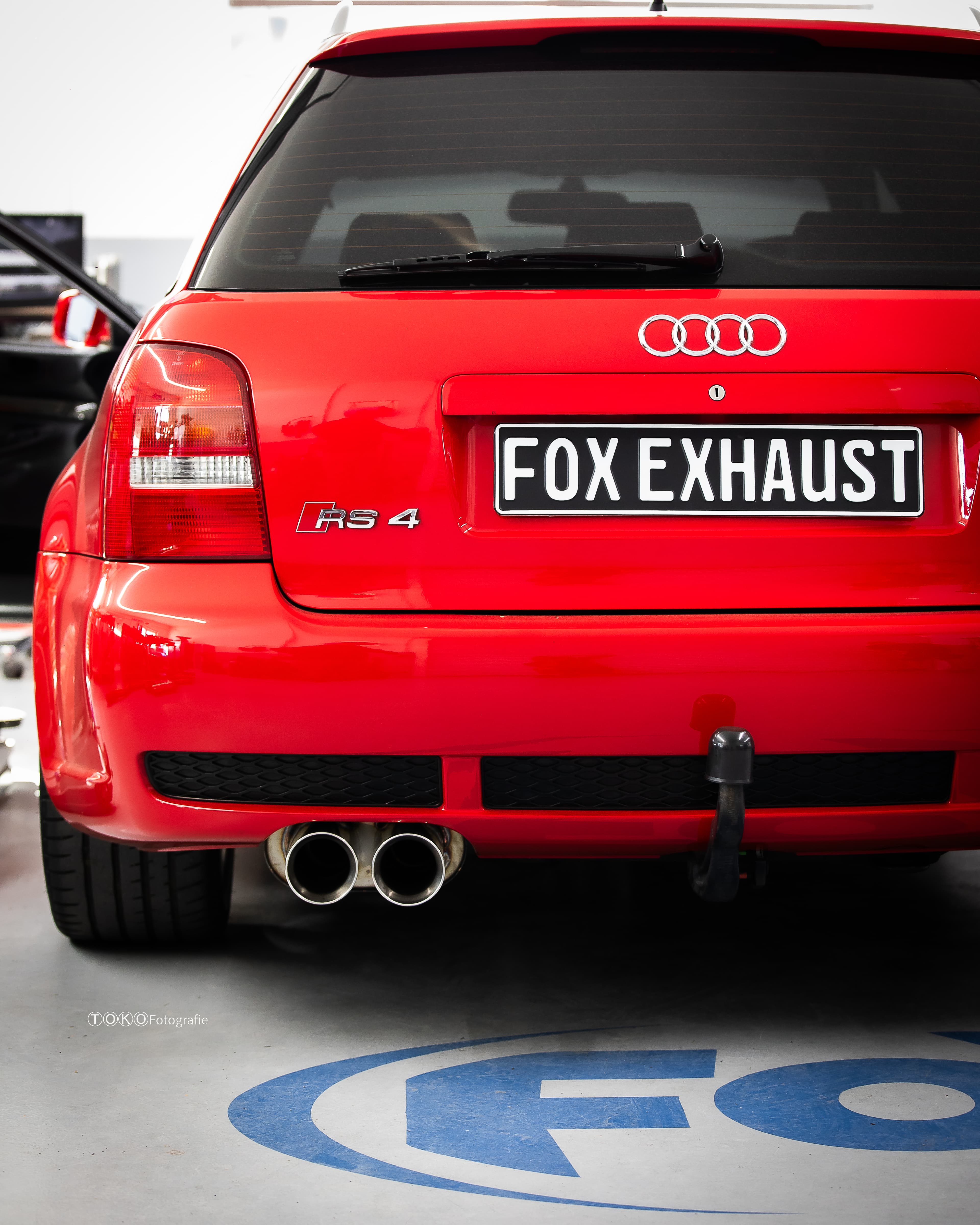 AUDI RS4 - FOX SPORTAUSPUFF ANLAGE AB KATALYSATOR Ø 90MM