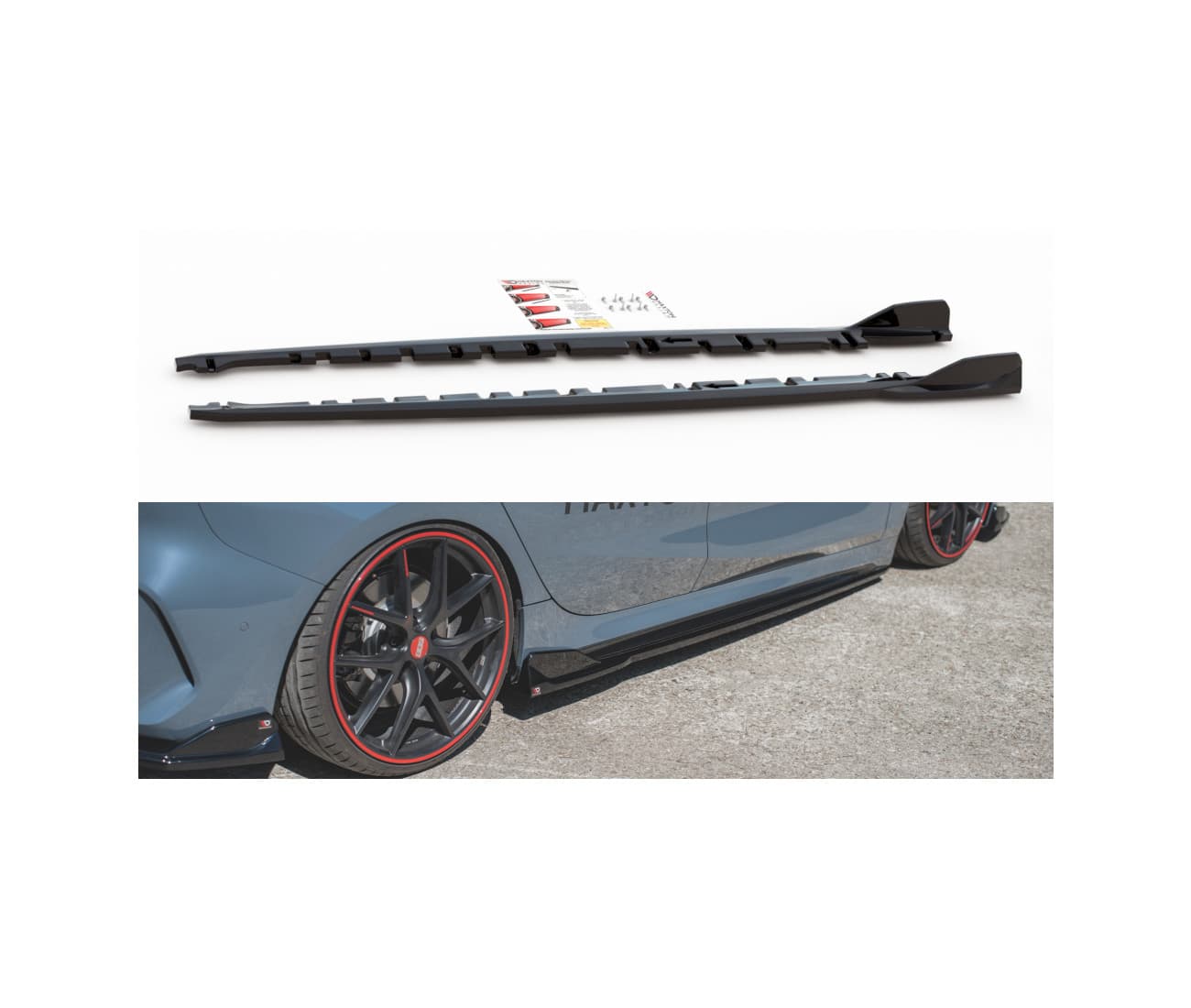 BMW F40 M135i - MAXTON DESIGN SEITENSCHWELLER ANSATZ CUP LEISTEN V.3