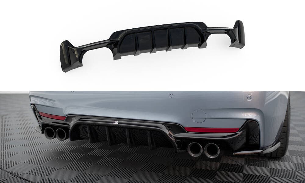 BMW F33 CABRIO - MAXTON DESIGN HECK DIFFUSOR ANSATZ OO--OO V.1 – Maxton Design