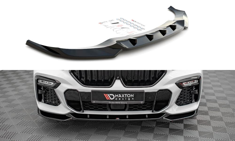 BMW X6 - MAXTON DESIGN FRONT ANSATZ SPOILER LIPPE V.1 (DTC)