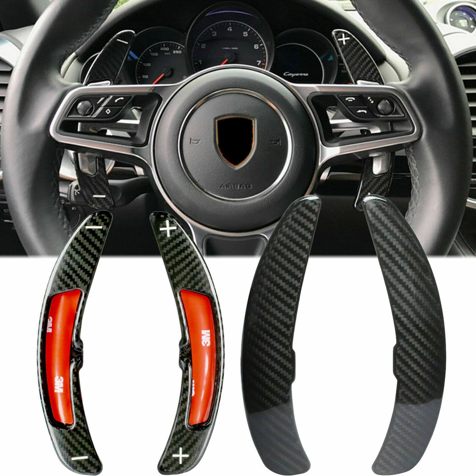 PORSCHE CARBON FIBER SCHALTWIPPEN VERLÄNGERUNGEN (30014)