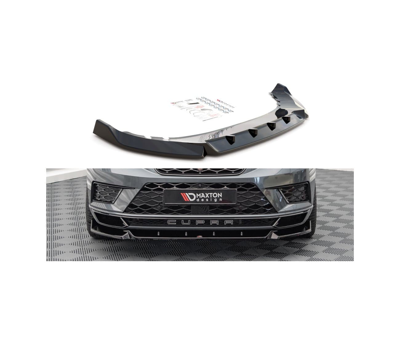 SEAT ATECA CUPRA - MAXTON DESIGN FRONTSPOILER FRONTLIPPE V.1 (DTC)