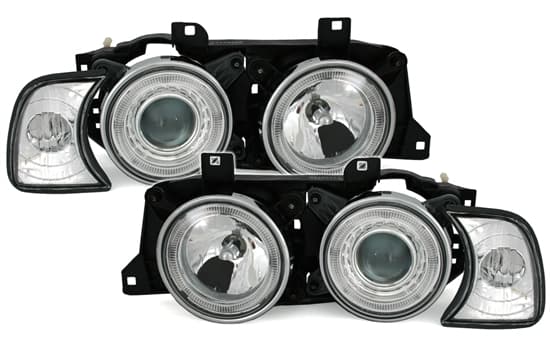 BMW E34 - SCHEINWERFER ANGEL EYES