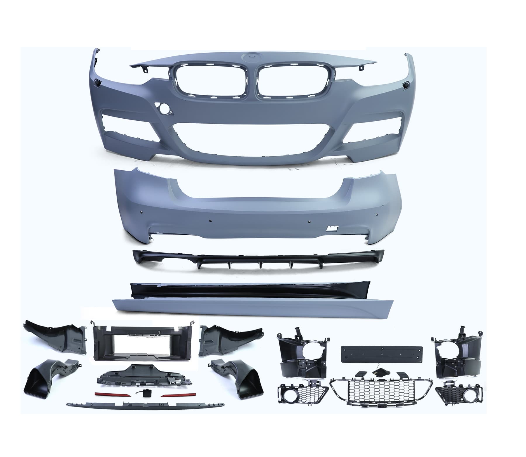 BMW F30 LIMOUSINE - FULL BODYKIT M-PAKET OPTIK (PDC|SRA) V.4