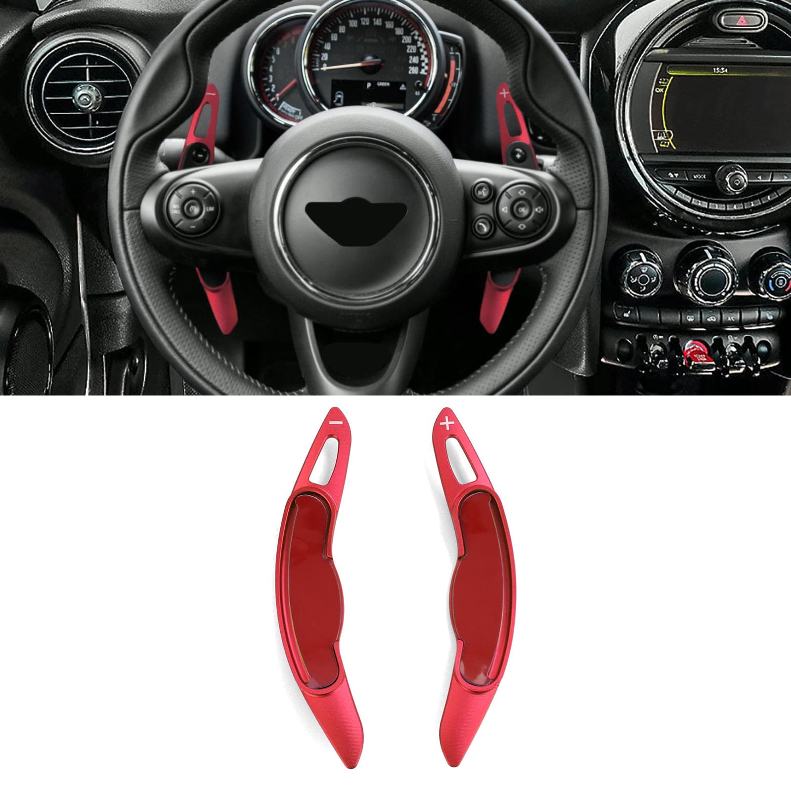 MINI F54 F55 F56 F57 F60 SCHALTWIPPEN VERLÄNGERUNGEN V.4