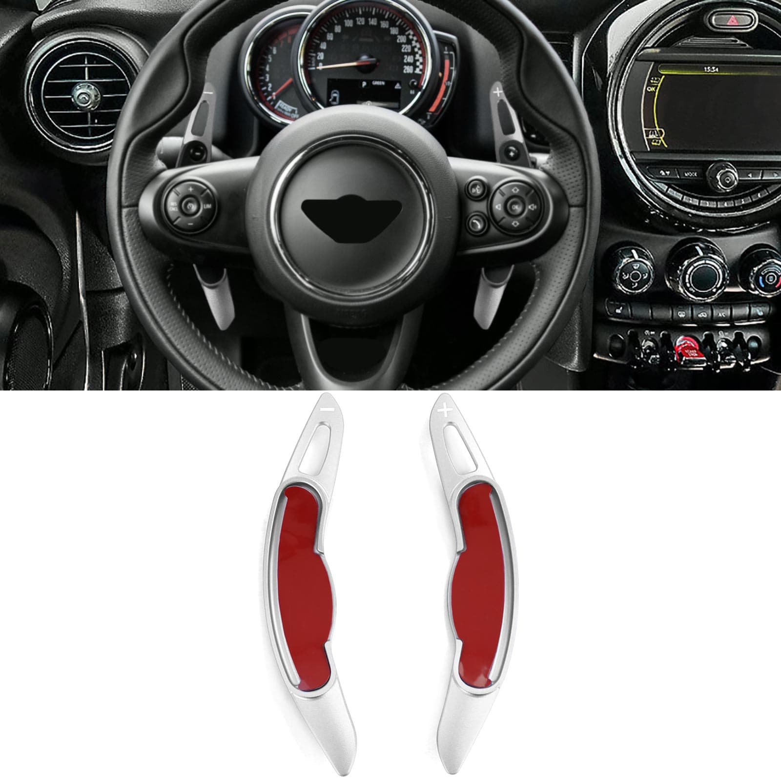 MINI F54 F55 F56 F57 F60 SCHALTWIPPEN VERLÄNGERUNGEN V.2
