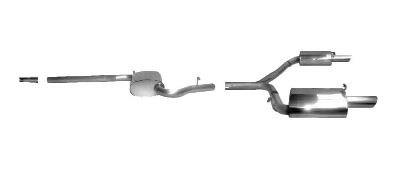 AUDI A4 - BASTUCK DUPLEX SPORTAUSPUFF ANLAGE AB KATALYSATOR