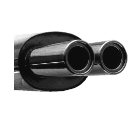 BMW E36 328i CABRIO - BASTUCK SPORT AUSPUFF 2 x Ø 90MM – Bastuck
