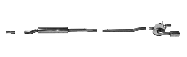 MINI COOPER - BASTUCK DUPLEX SPORT AUSPUFF ANLAGE AB KAT Ø 63.5MM – Bastuck
