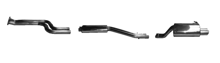 BMW Z3 COUPE - BASTUCK SPORT AUSPUFF ANLAGE 1 x Ø 153x95MM – Bastuck