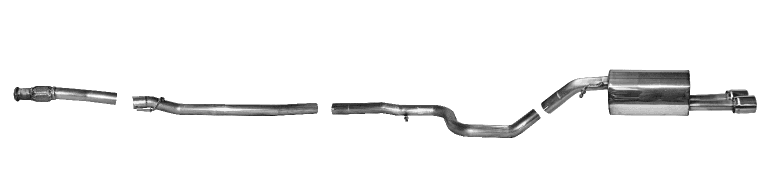 CITROEN DS3 RACING - BASTUCK SPORTAUSPUFFANLAGE AB KATALYSATOR – Bastuck