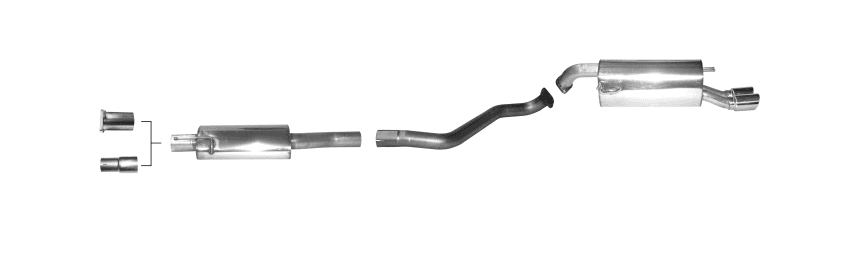 HYUNDAI I20 - BASTUCK SPORT AUSPUFF ANLAGE AB KAT – Bastuck