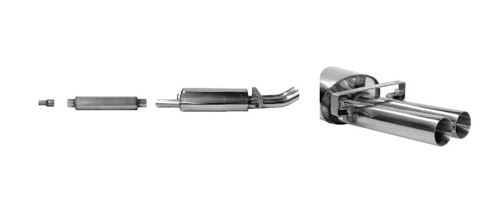 ROVER MINI - SPORT AUSPUFF ANLAGE (OHNE KAT) V.5