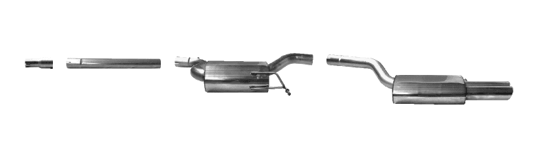 SKODA OCTAVIA RS - SPORT AUSPUFF ANLAGE AB KAT.