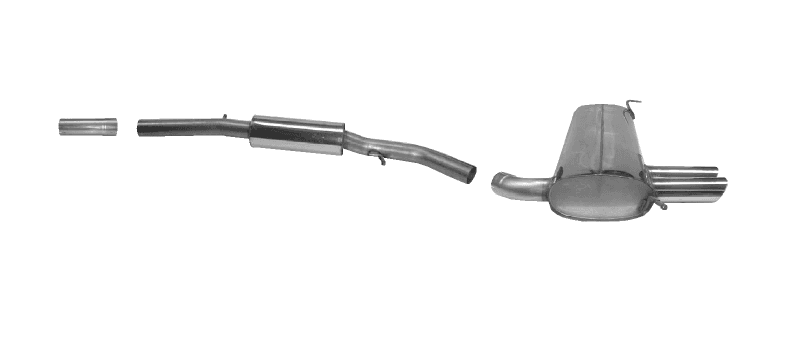 VW GOLF 4 4MOTION - BASTUCK SPORTAUSPUFF ANLAGE AB KAT – Bastuck