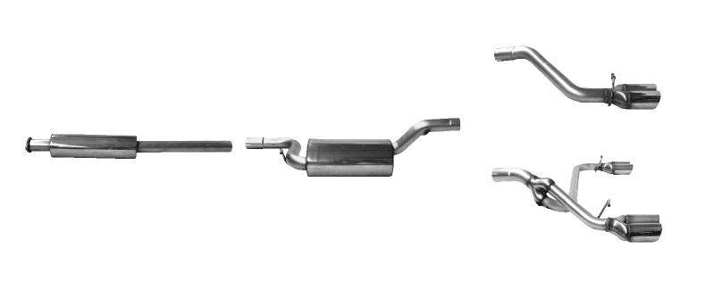 VOLVO S40 - SPORTAUSPUFF ANLAGE AB KAT Ø 63.5MM