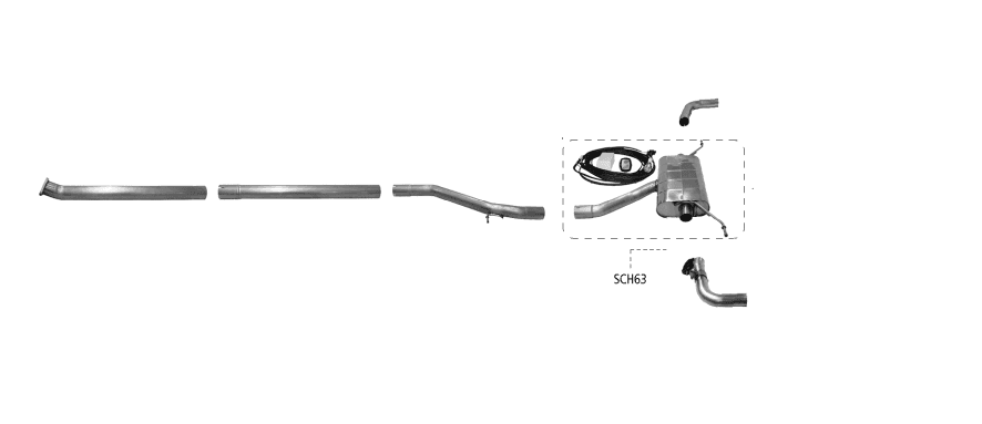 VOLVO S60 T6/T8 - DUPLEX AUSPUFF ANLAGE Ø 70MM (GPS)
