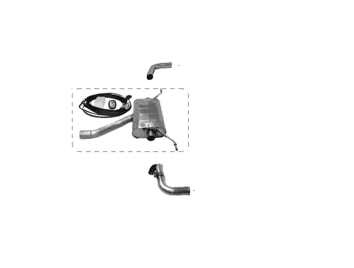 VOLVO S60 T6/T8 - DUPLEX AUSPUFF ANLAGE Ø 70MM (GPS)