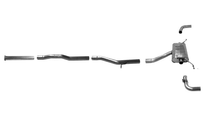VOLVO S60 R-DESIGN - DUPLEX AUSPUFF ANLAGE Ø 70MM