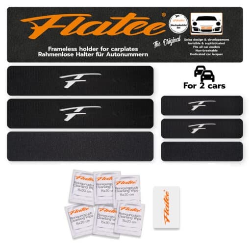 Flatee ORIGINAL-Wechselschild-Set für Kontrollschilder Limited E