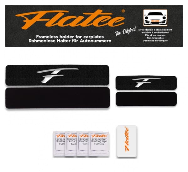 Flatee ORIGINAL-Set für CH Kontrollschilder Limited Edition